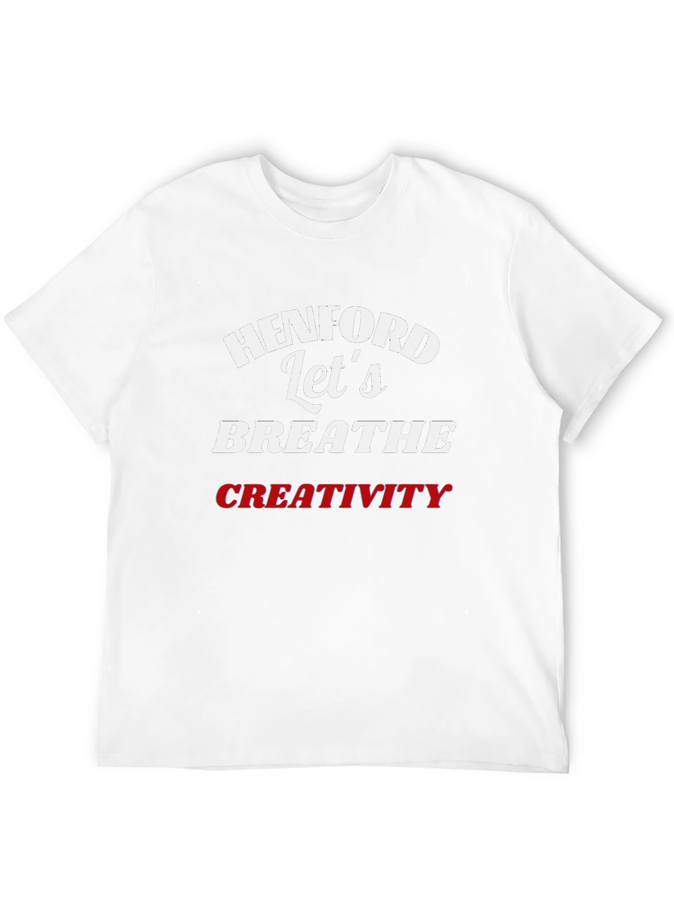 Henford Lets Breathe Creativity Black Graphic Tee