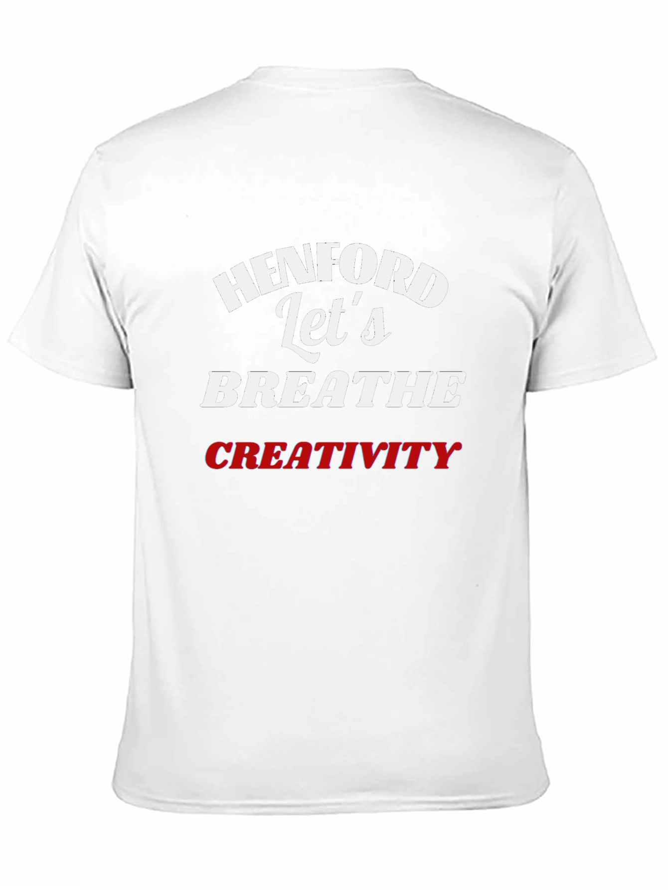 Henford Lets Breathe Creativity Black Graphic Tee