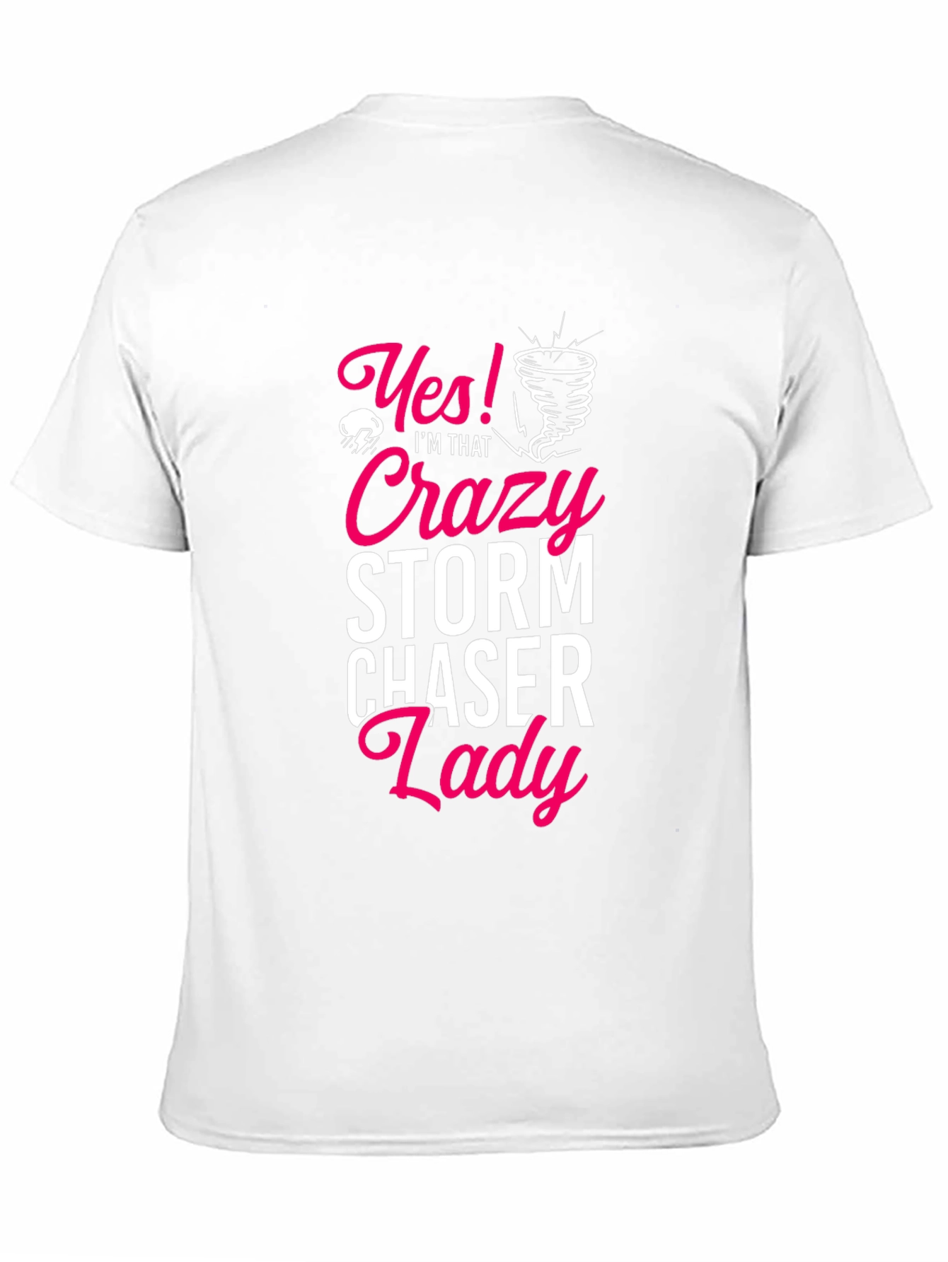 Crazy Storm Chaser Lady Black T-Shirt