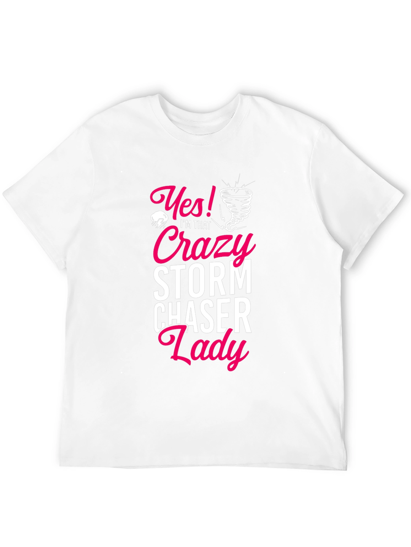 Crazy Storm Chaser Lady Black T-Shirt