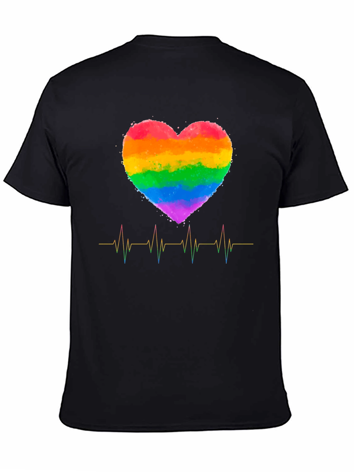 Rainbow Heartbeat Pride T-Shirt