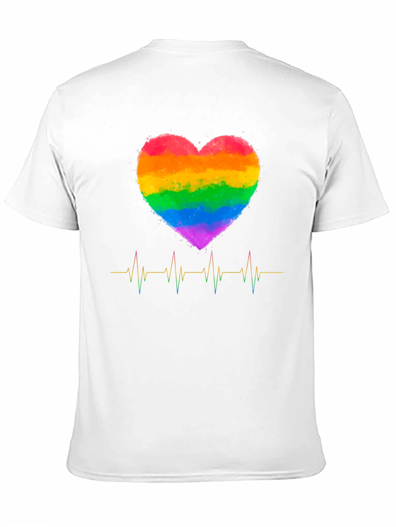 Rainbow Heartbeat Pride T-Shirt