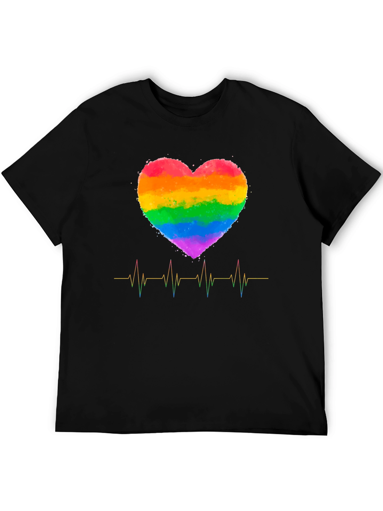 Rainbow Heartbeat Pride T-Shirt