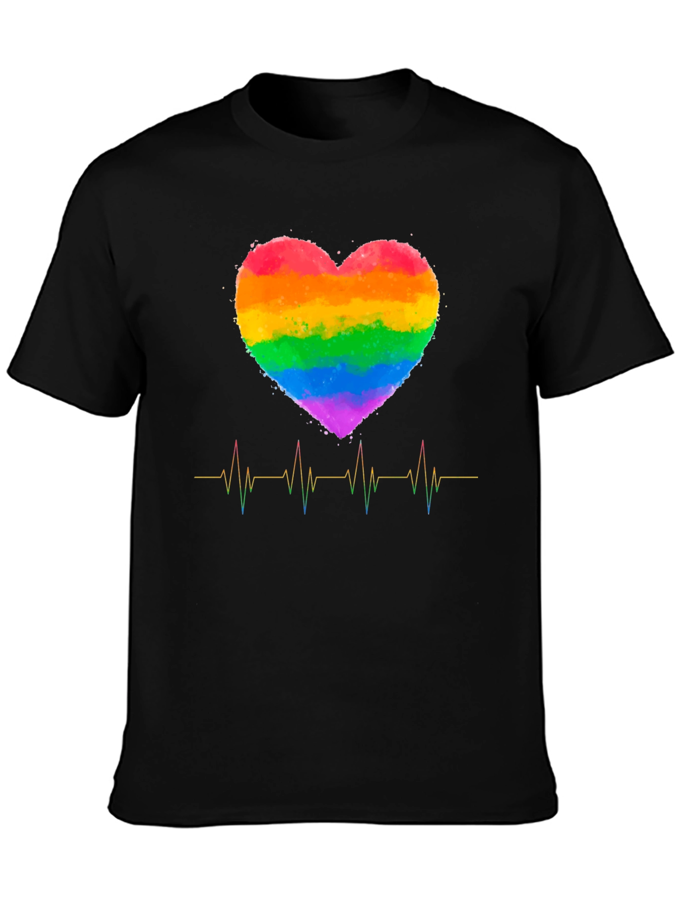 Rainbow Heartbeat Pride T-Shirt