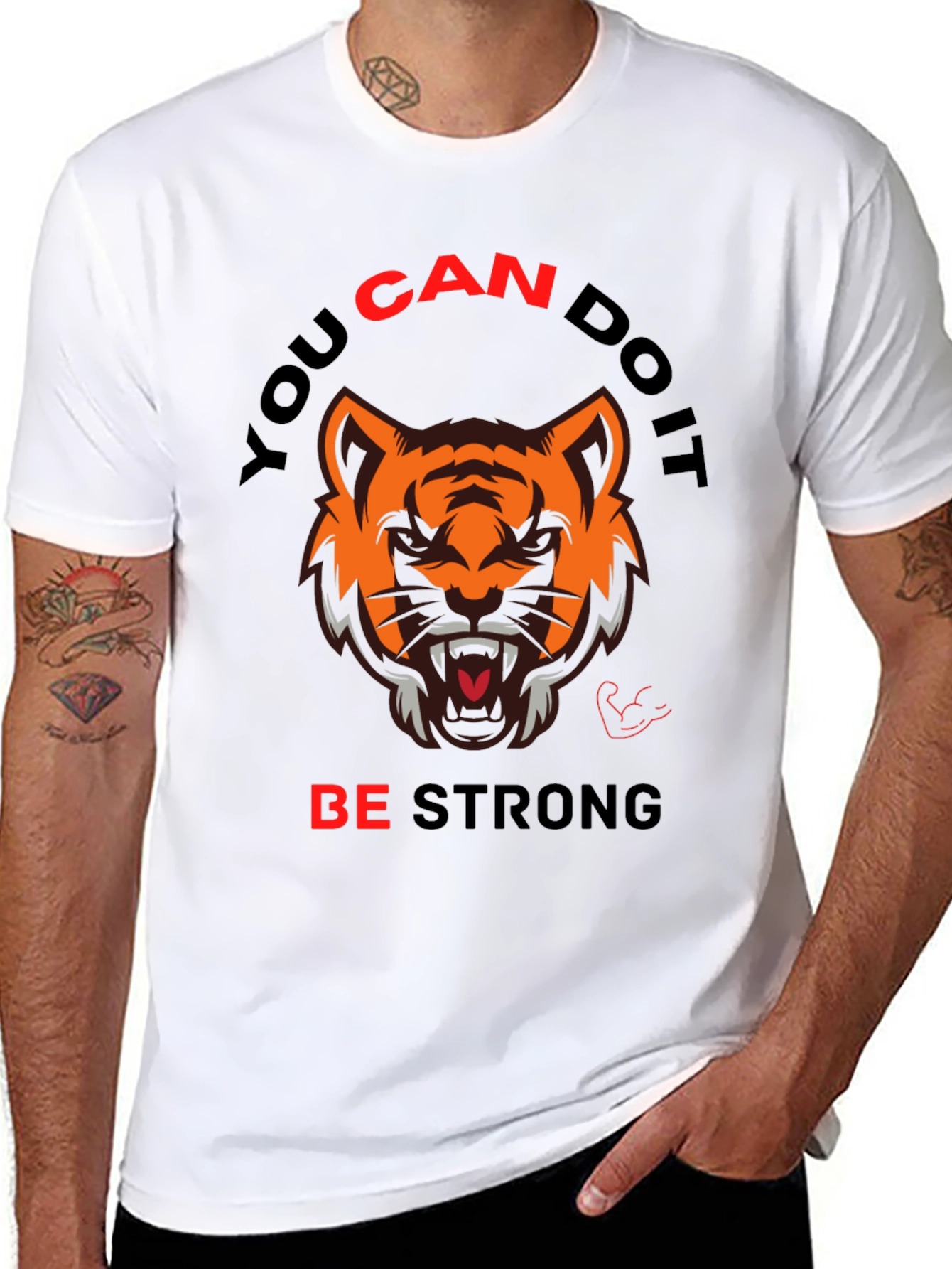 Motivational Tiger Graphic Tee