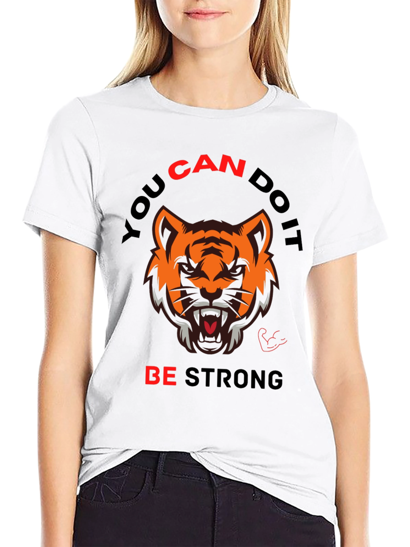 Motivational Tiger Graphic Tee