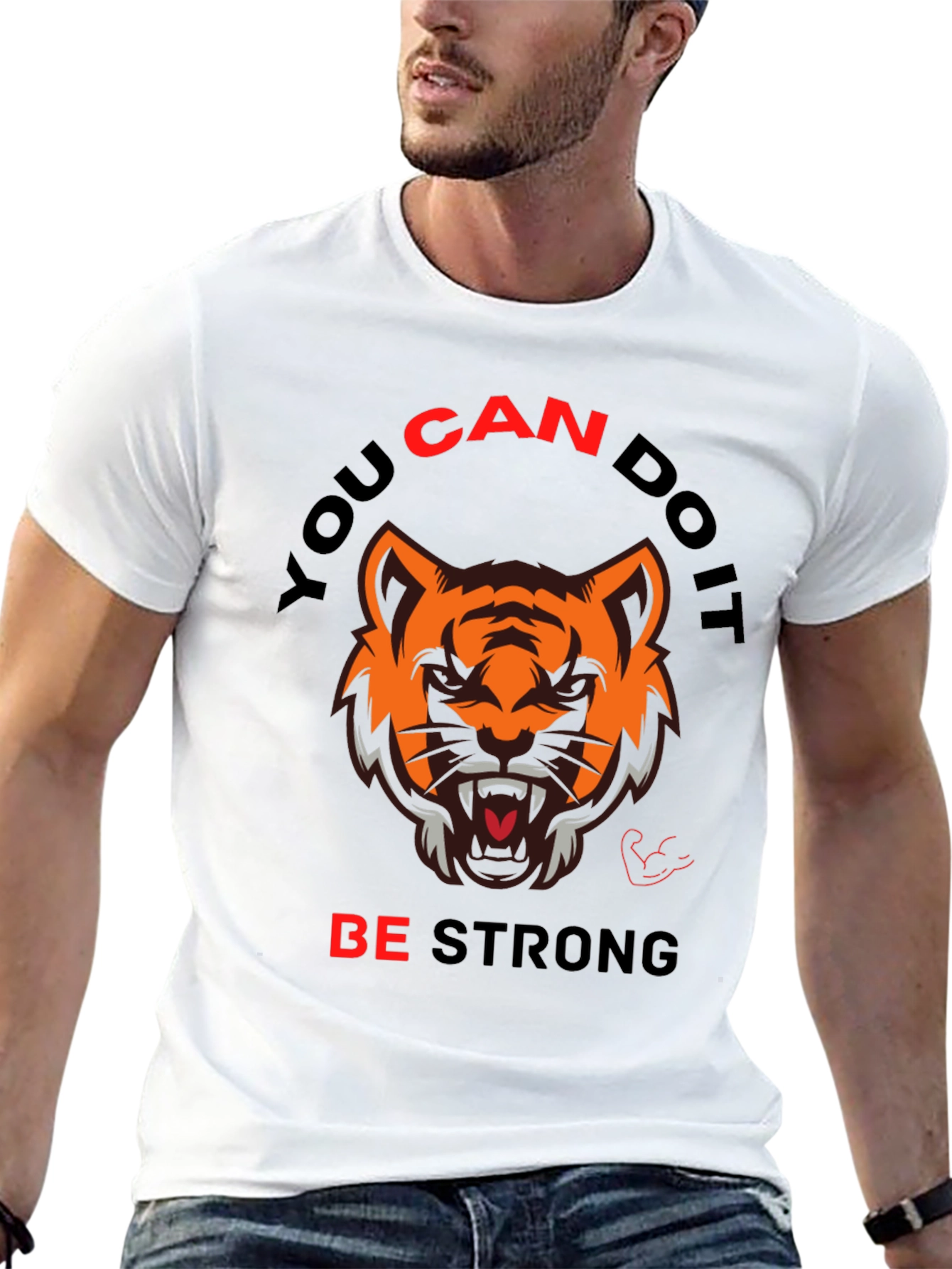 Motivational Tiger Graphic Tee
