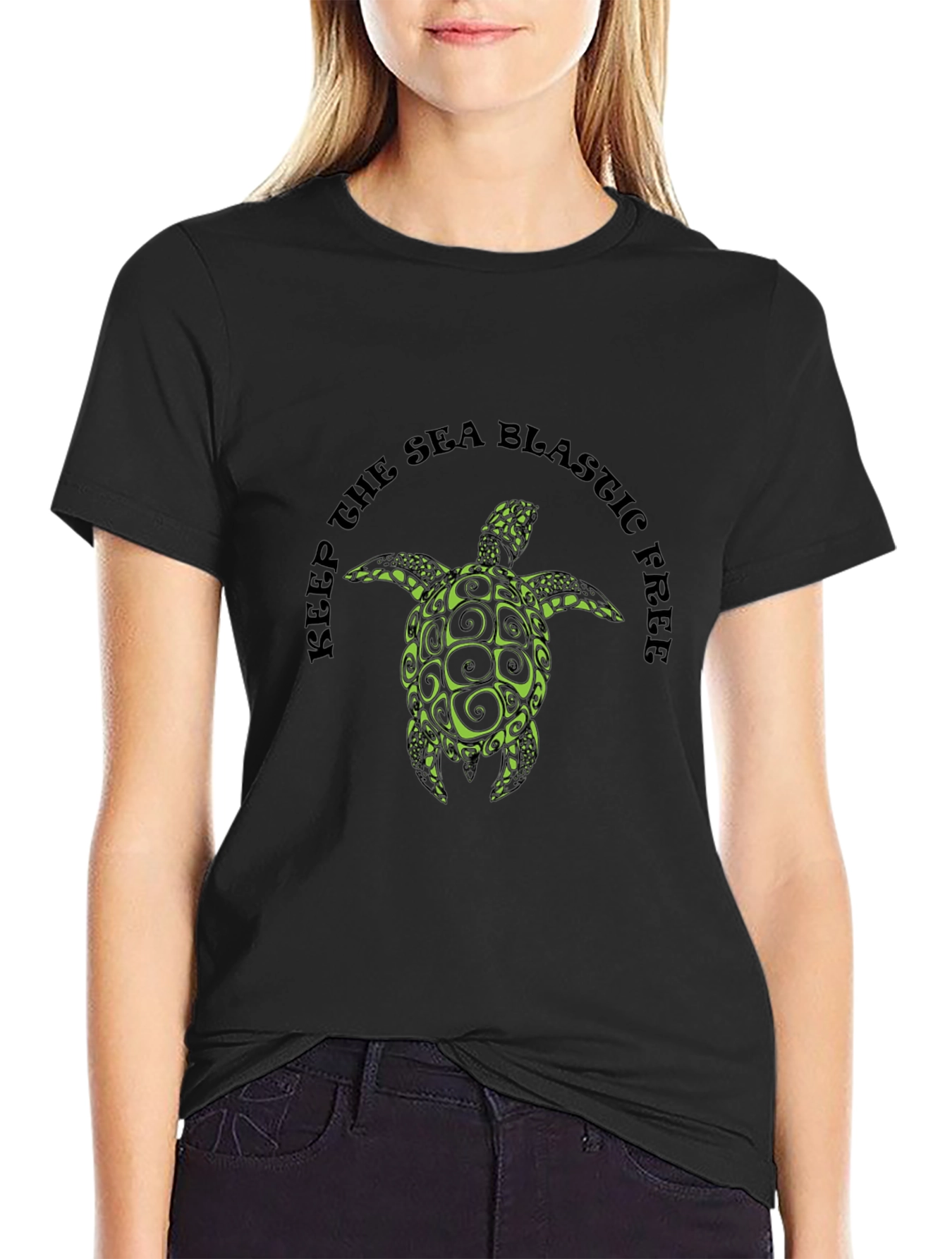 Keep the Sea Blastic Free Turtle Tee