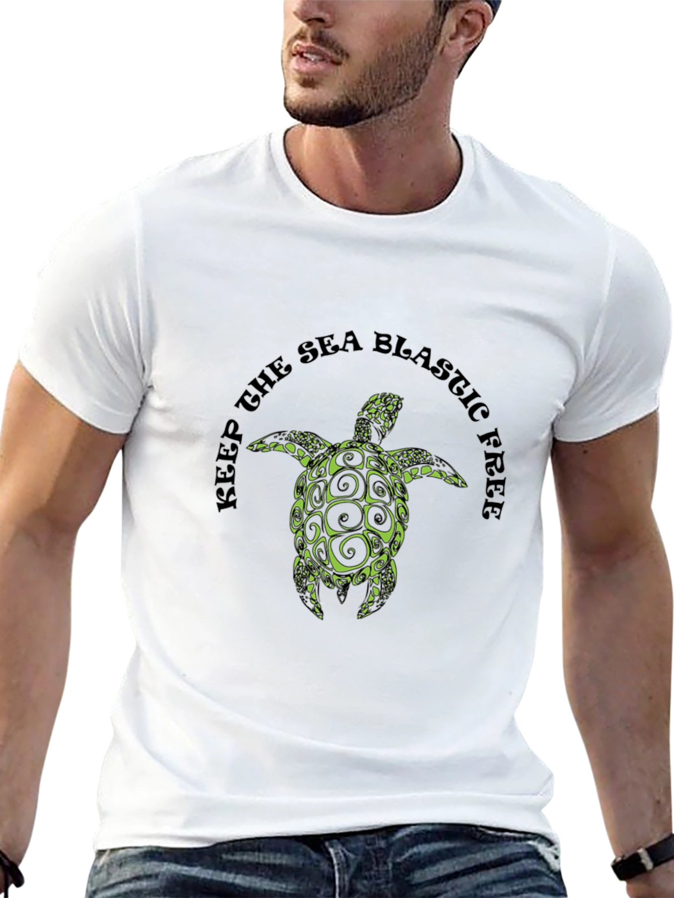 Keep the Sea Blastic Free Turtle Tee