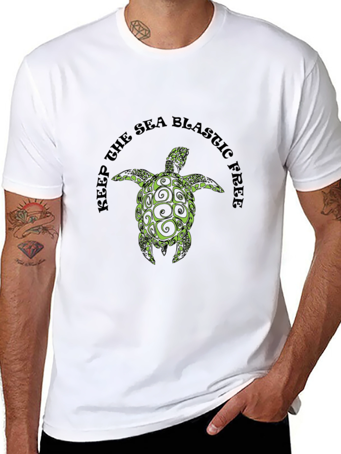 Keep the Sea Blastic Free Turtle Tee