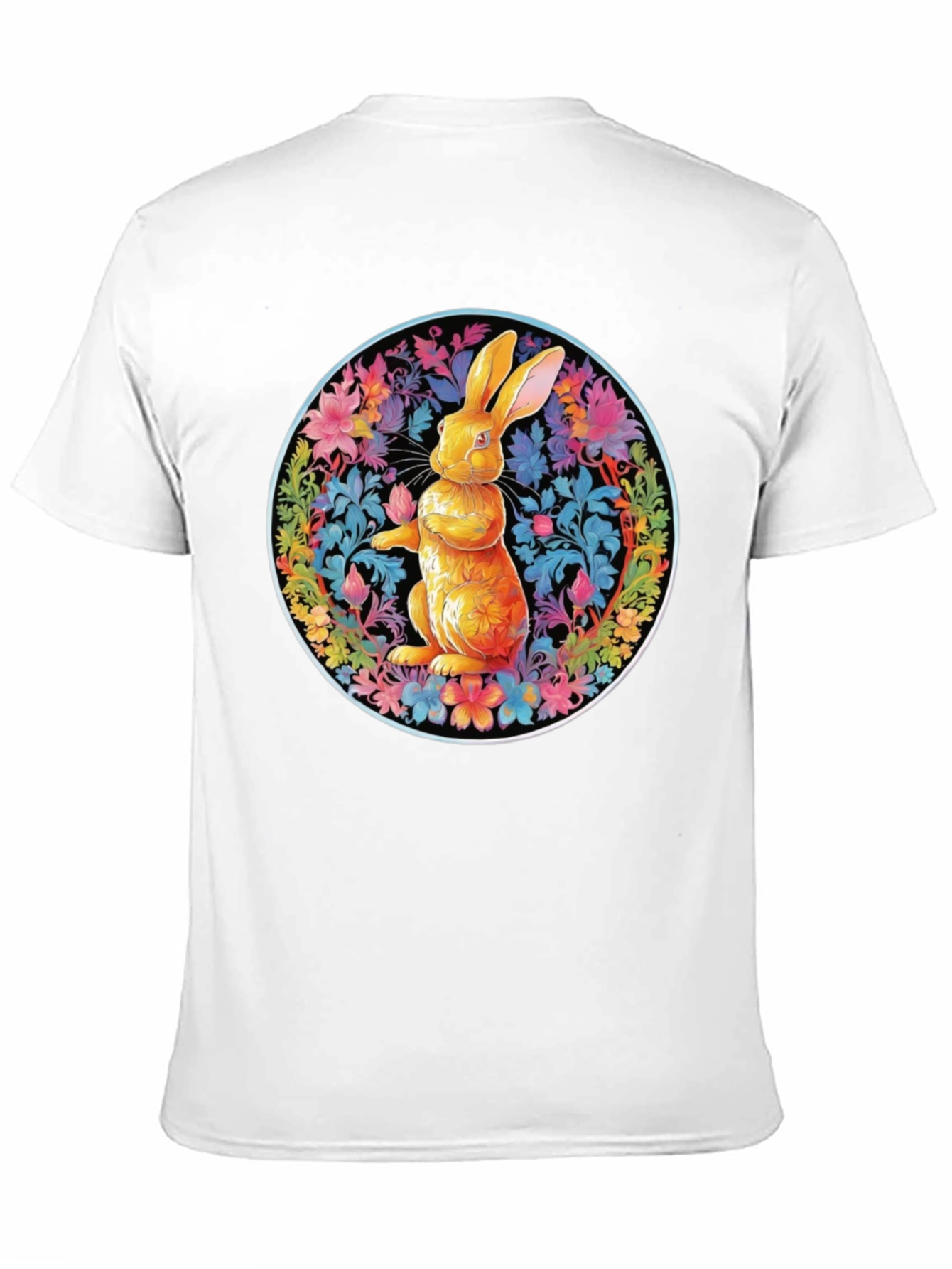 Floral Rabbit Graphic Tee - Easter Spring T-Shirt