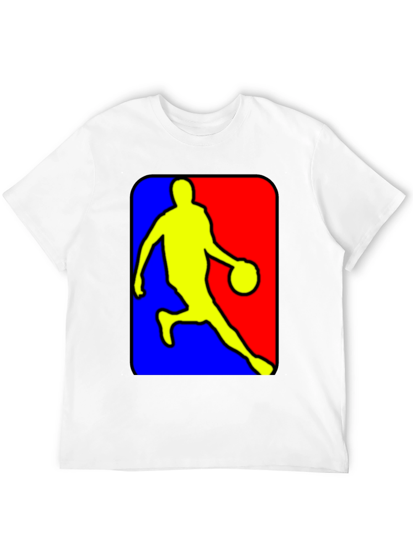 NBA Logo Inspired Black T-Shirt