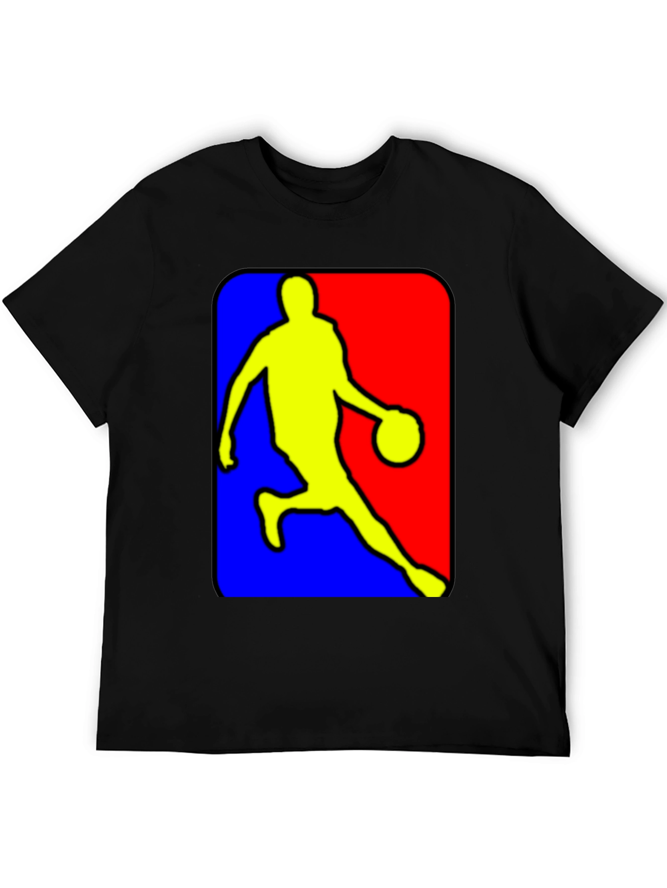 NBA Logo Inspired Black T-Shirt