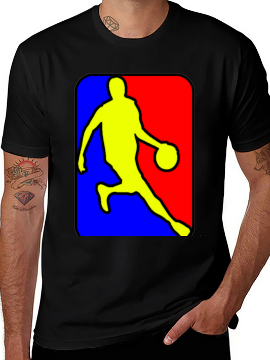 NBA Logo Inspired Black T-Shirt