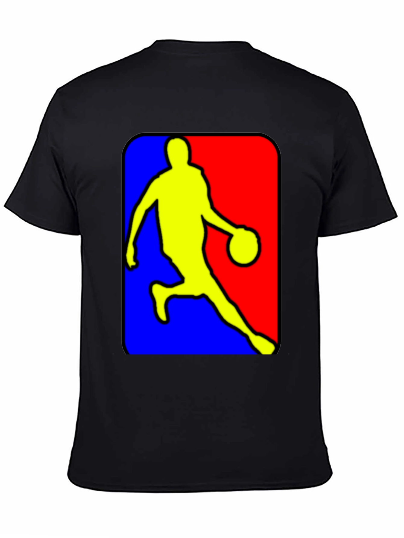 NBA Logo Inspired Black T-Shirt
