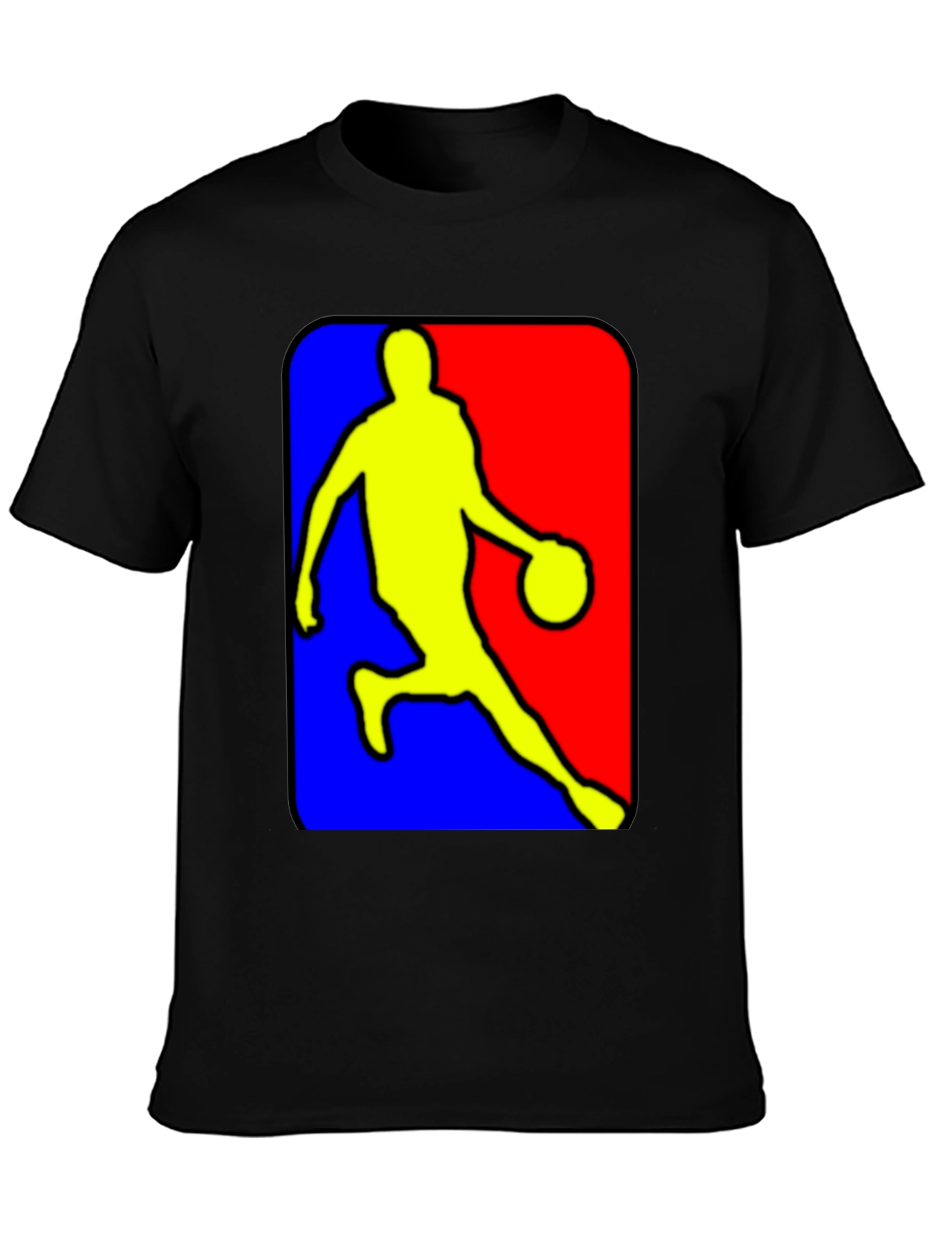 NBA Logo Inspired Black T-Shirt