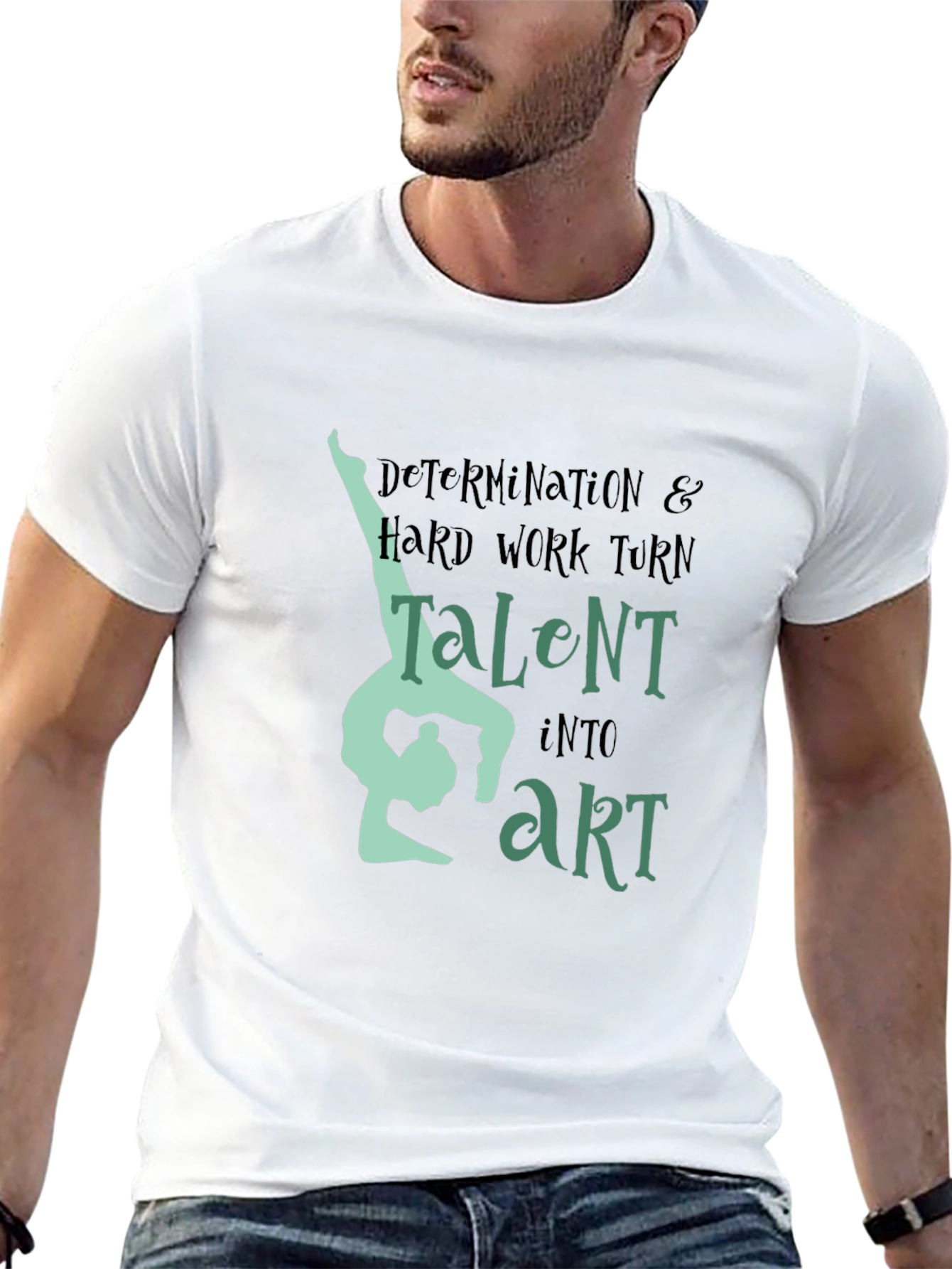 Gymnastics Talent Into Art Graphic T-Shirt
