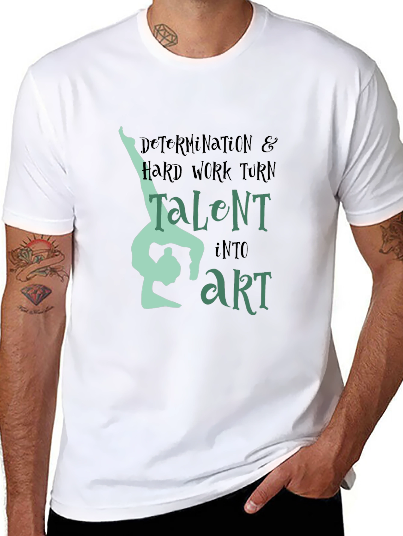 Gymnastics Talent Into Art Graphic T-Shirt