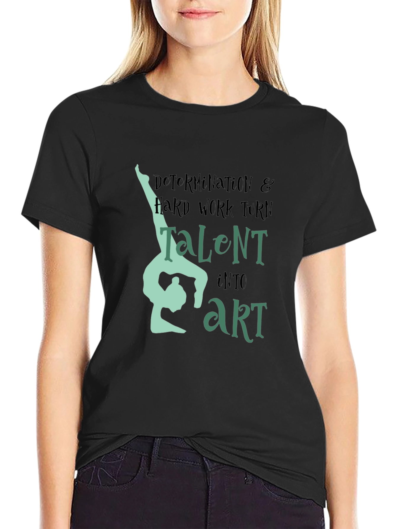 Gymnastics Talent Into Art Graphic T-Shirt
