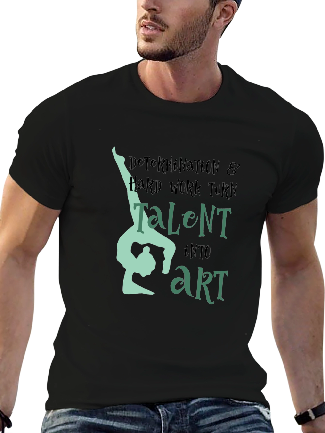 Gymnastics Talent Into Art Graphic T-Shirt