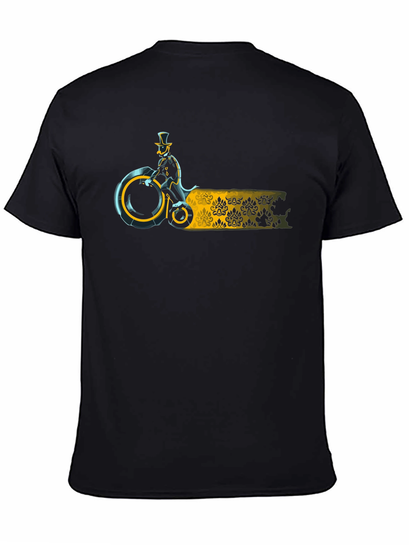 Steampunk Rider Black T-Shirt