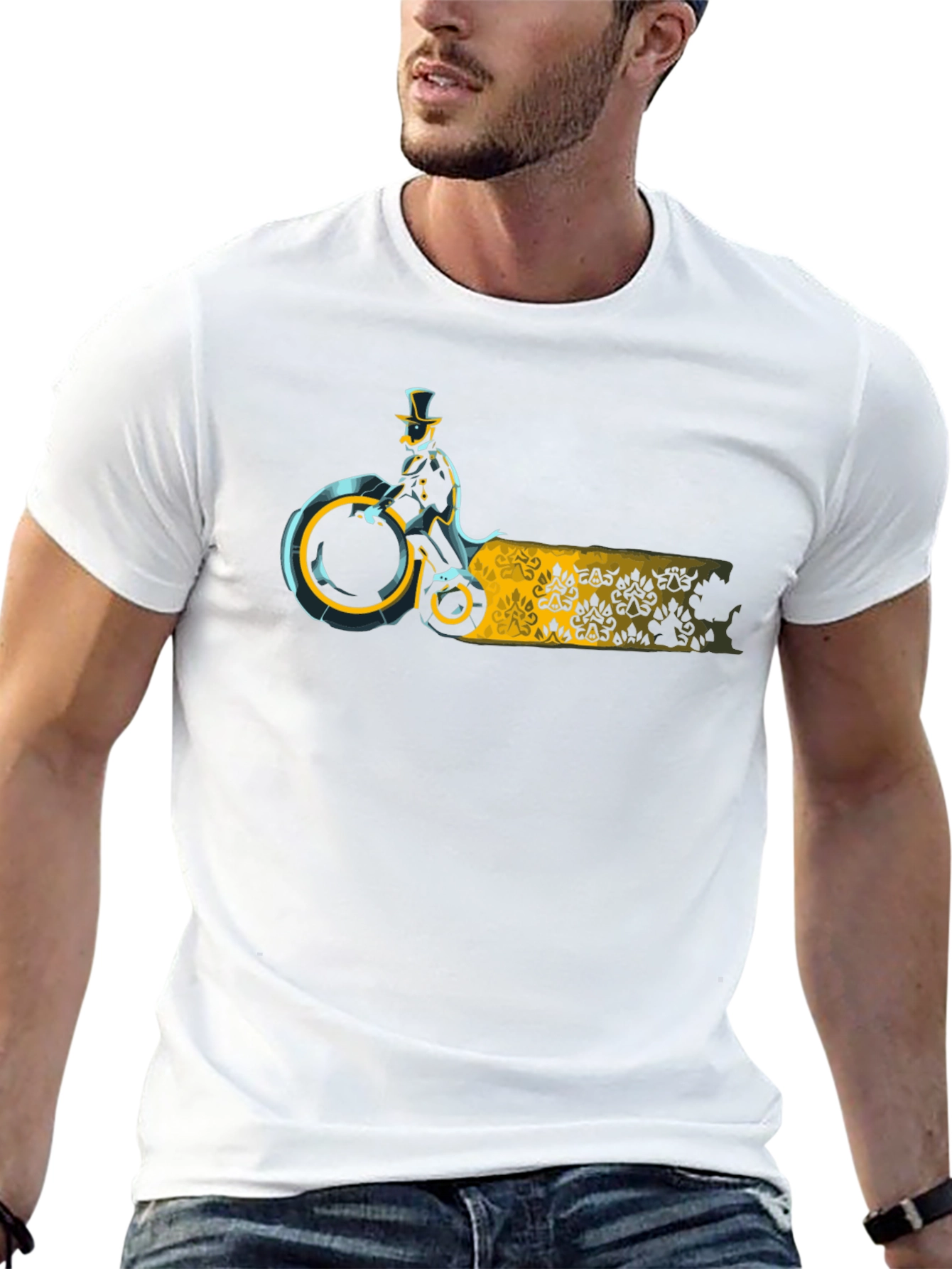 Steampunk Rider Black T-Shirt