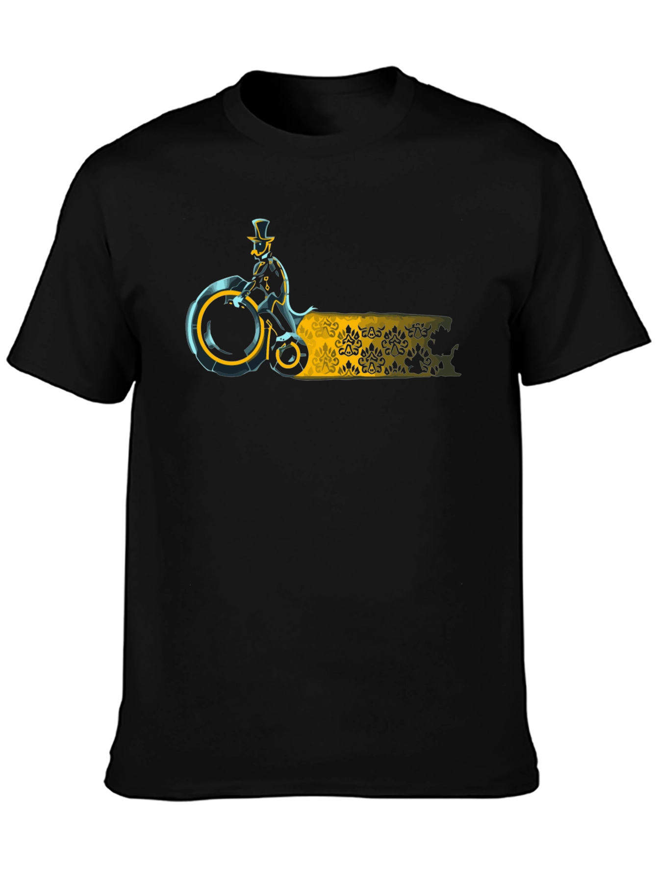 Steampunk Rider Black T-Shirt