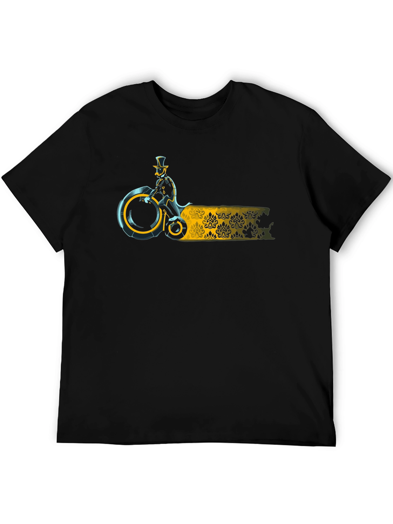 Steampunk Rider Black T-Shirt