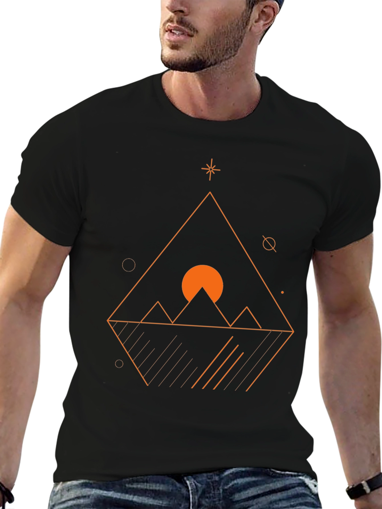 Geometric Mountain Graphic Tee