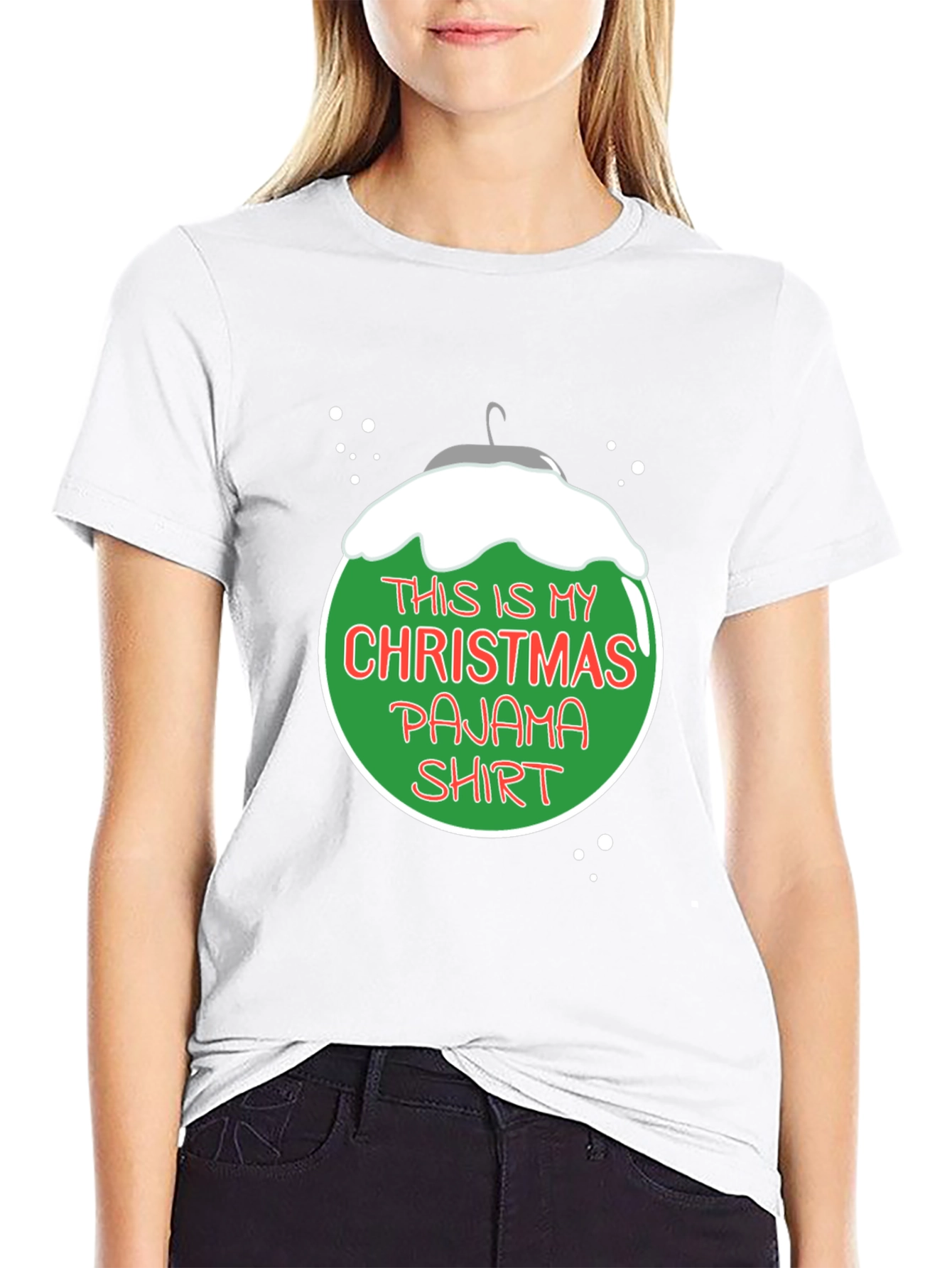 Christmas Pajama Shirt - Holiday T-Shirt