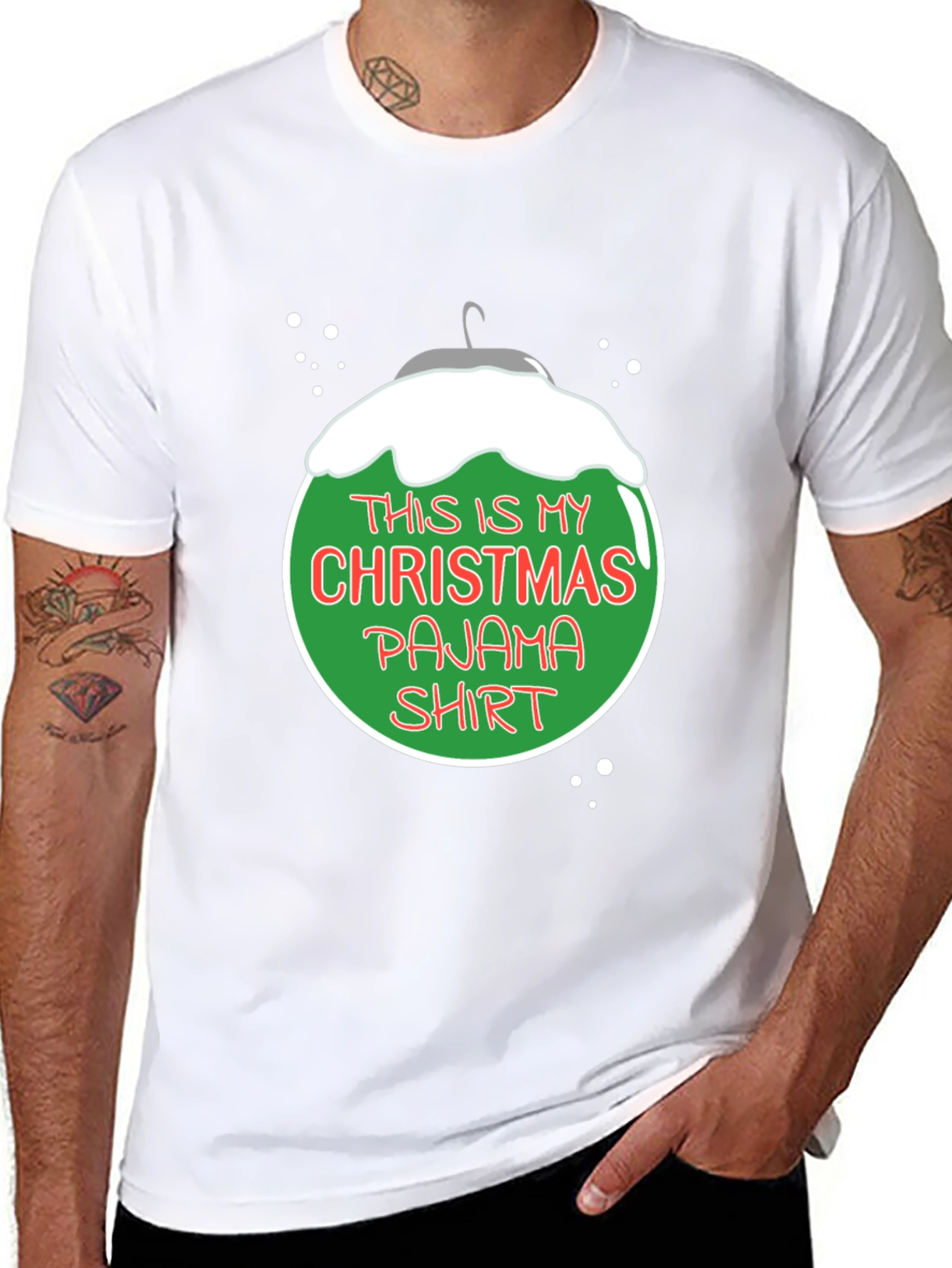 Christmas Pajama Shirt - Holiday T-Shirt