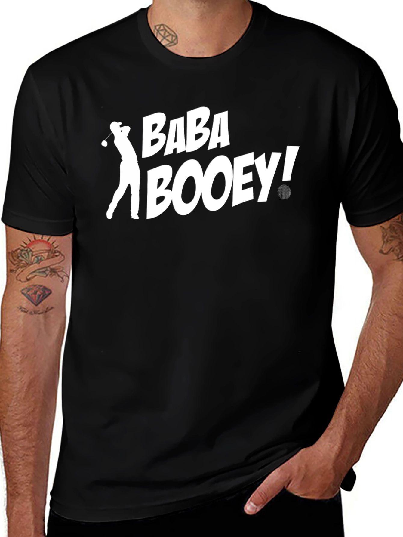 Baba Booey Golf T-Shirt - Black