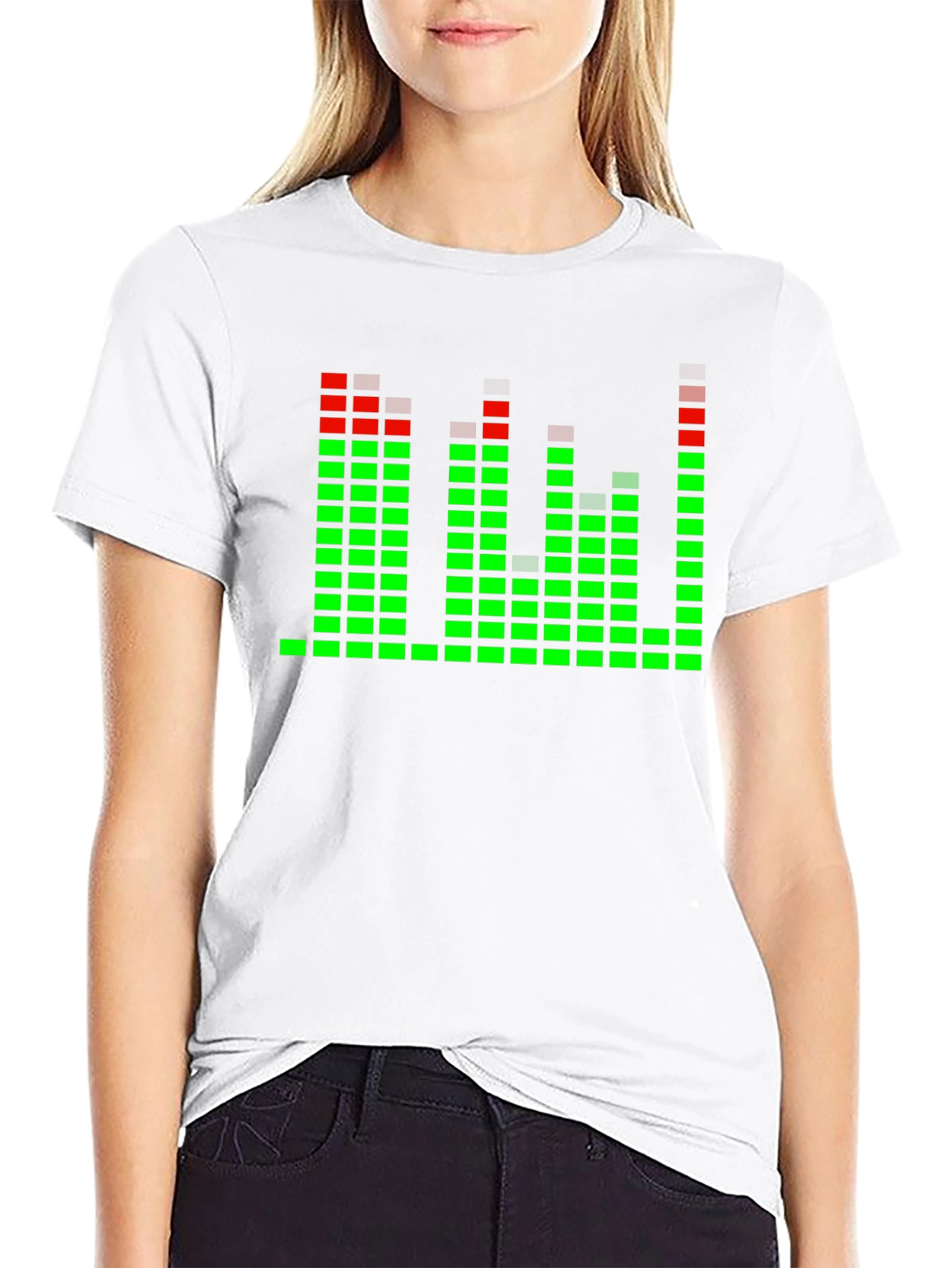 LED Equalizer T-Shirt - Black Rave Party Tee