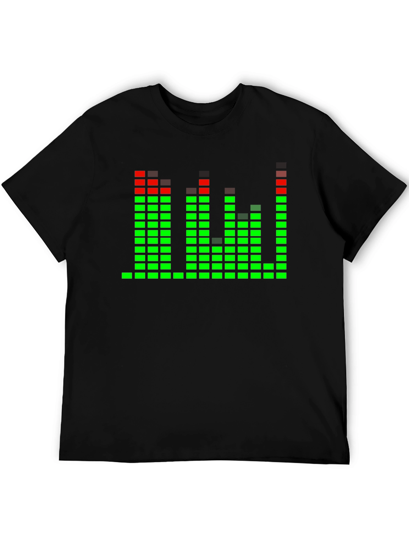 LED Equalizer T-Shirt - Black Rave Party Tee