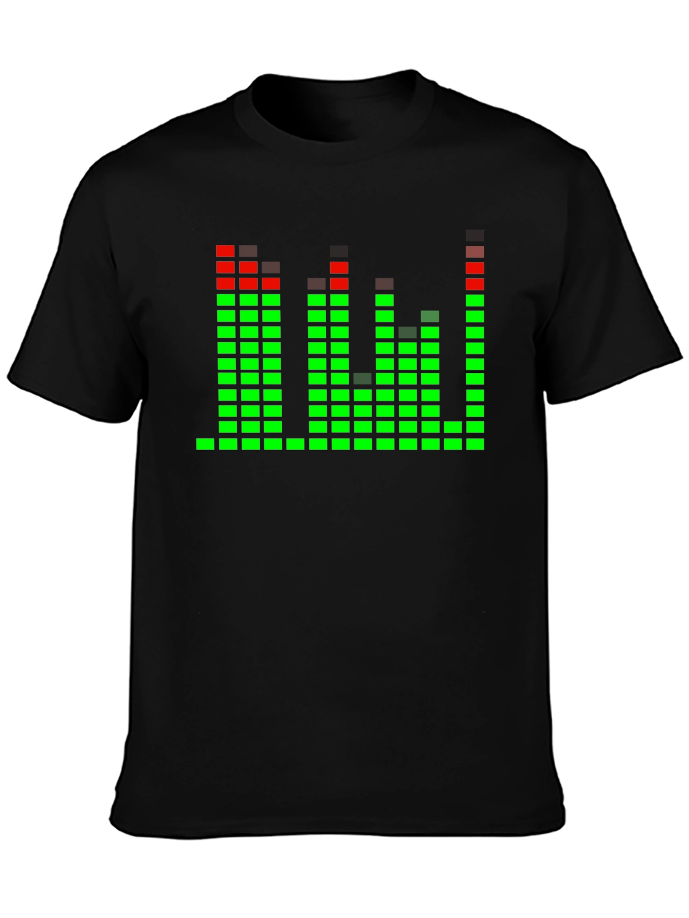 LED Equalizer T-Shirt - Black Rave Party Tee