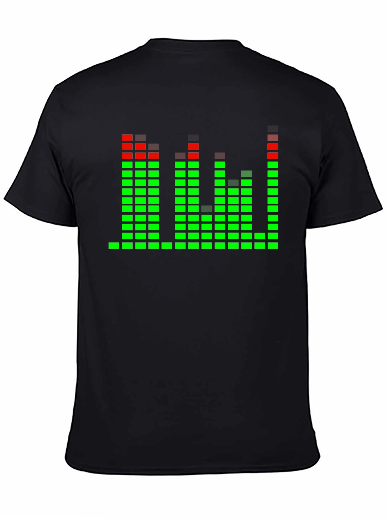 LED Equalizer T-Shirt - Black Rave Party Tee