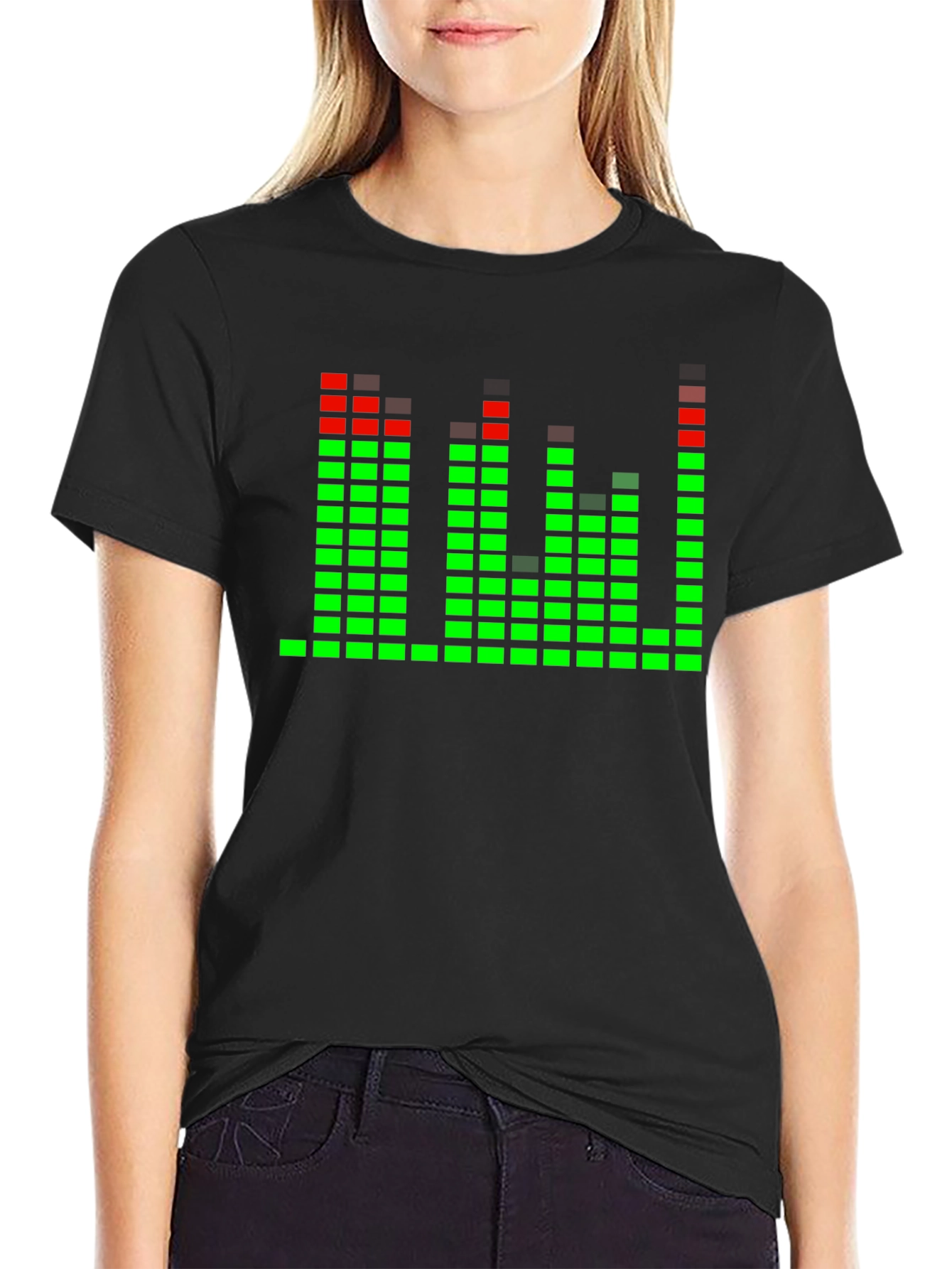 LED Equalizer T-Shirt - Black Rave Party Tee