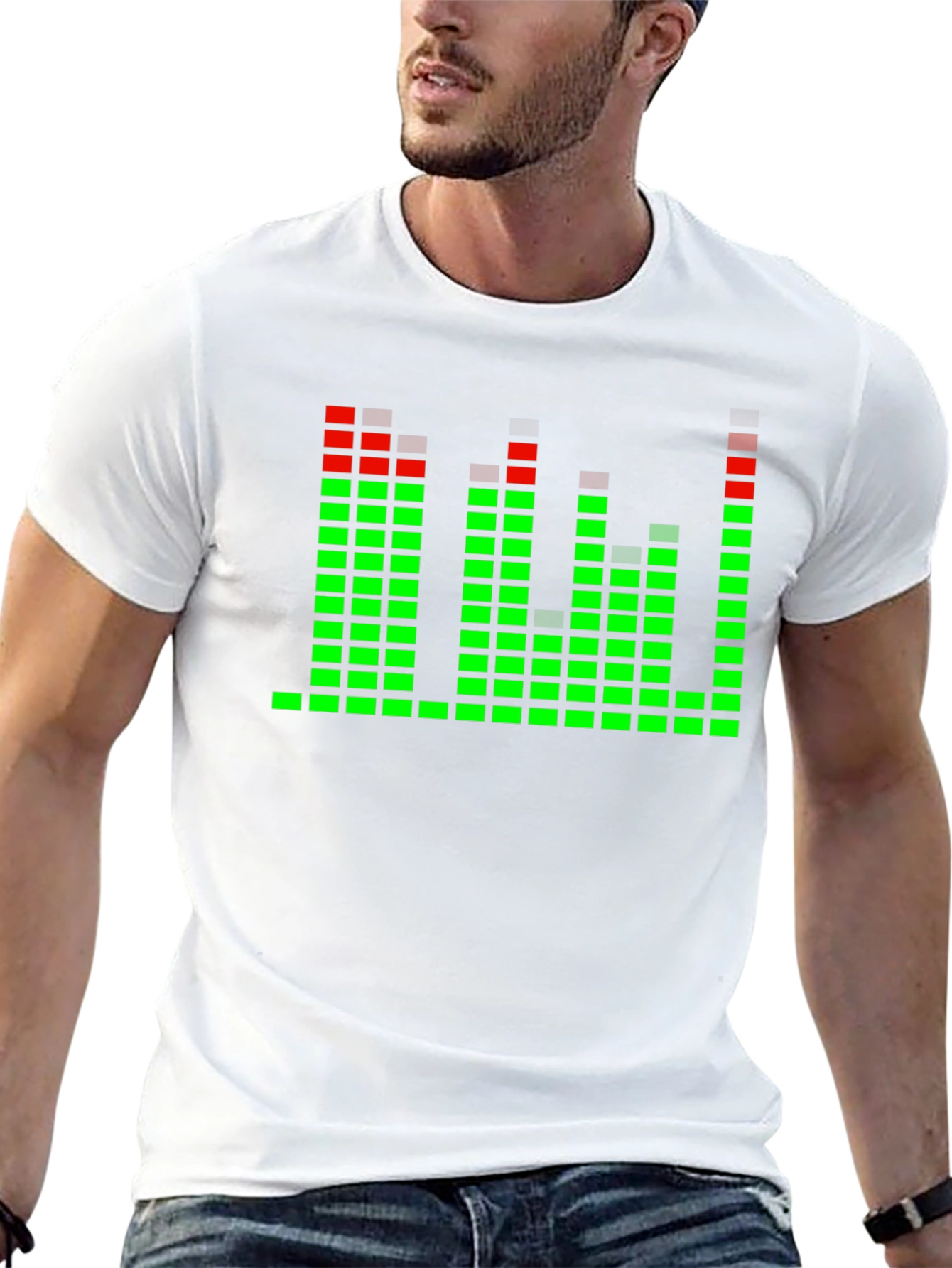 LED Equalizer T-Shirt - Black Rave Party Tee