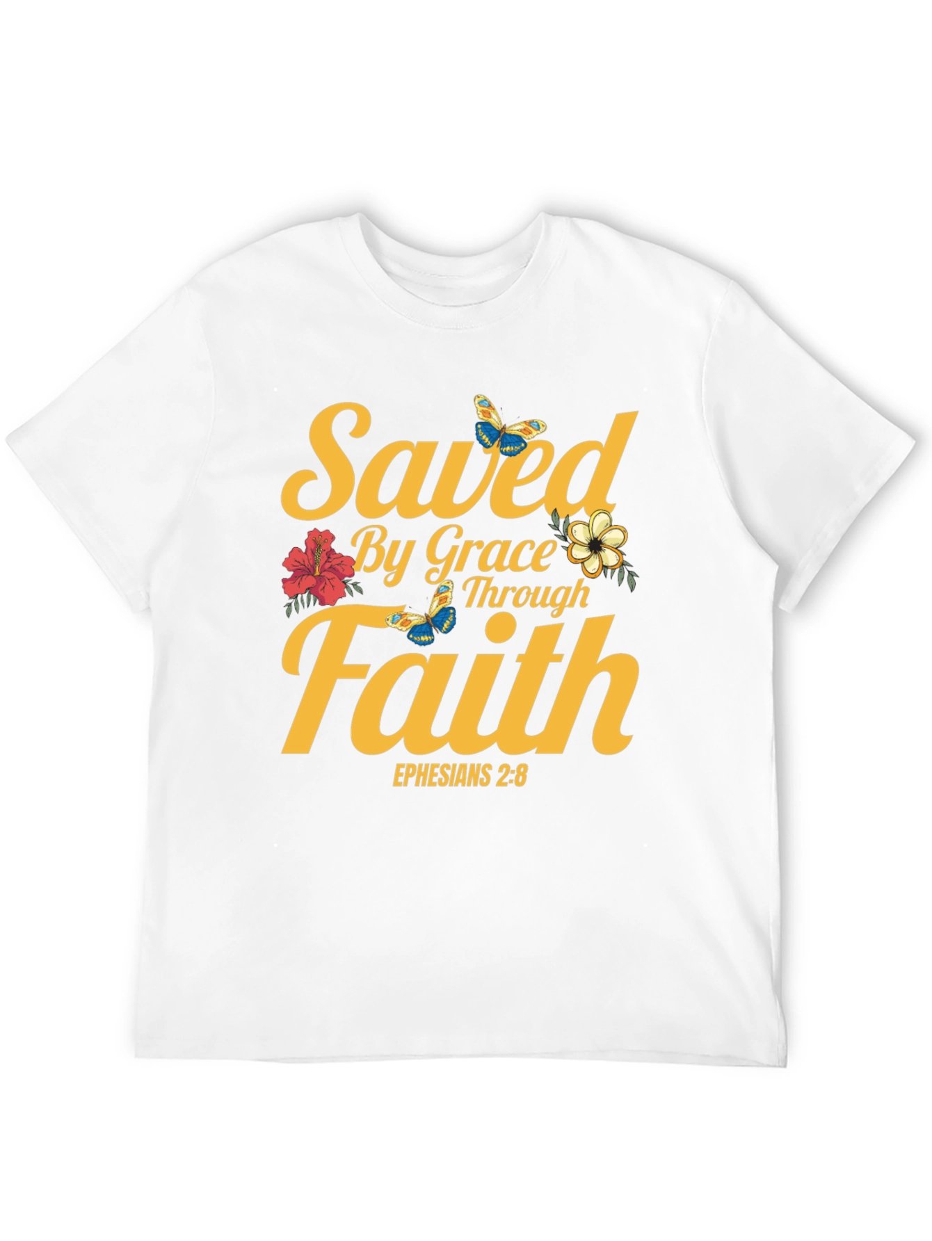 Saved By Grace T-Shirt - Faith & Scripture Tee