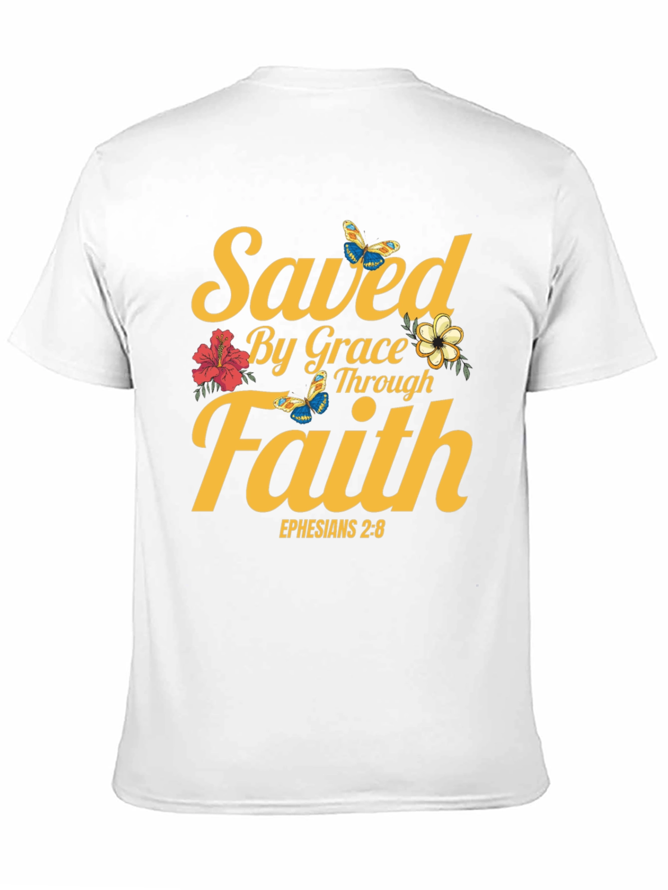 Saved By Grace T-Shirt - Faith & Scripture Tee