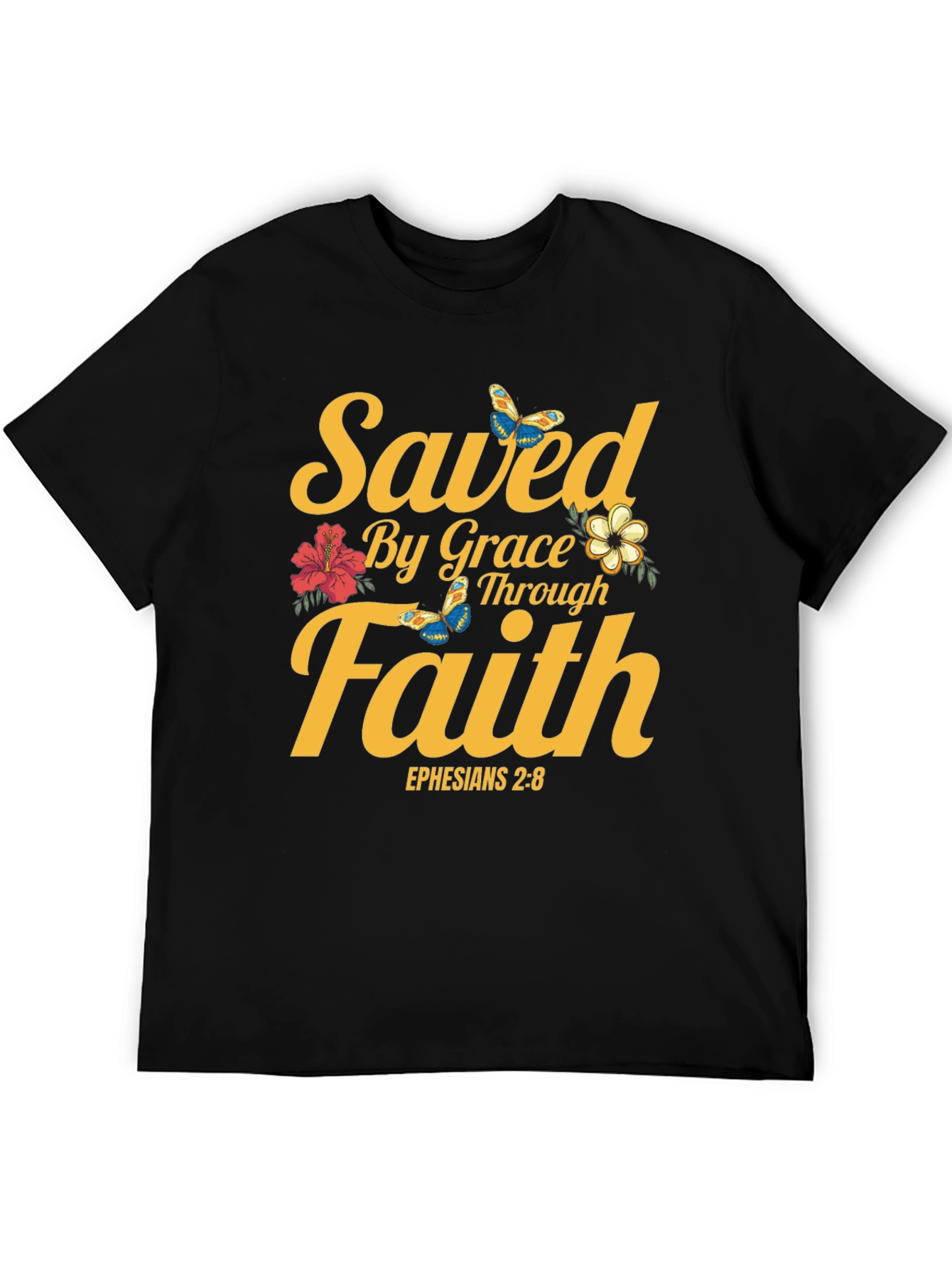 Saved By Grace T-Shirt - Faith & Scripture Tee