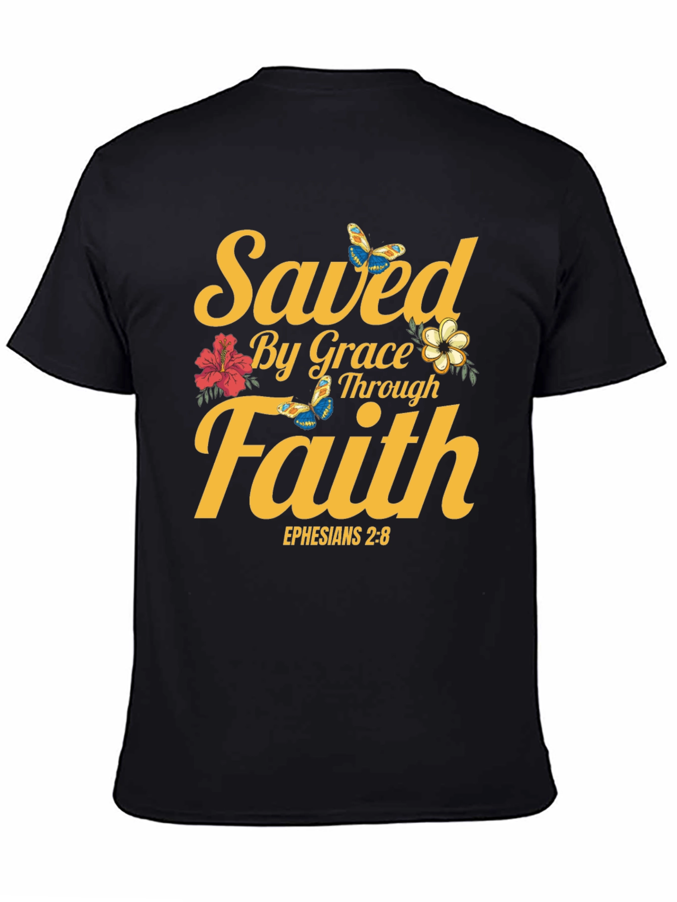 Saved By Grace T-Shirt - Faith & Scripture Tee