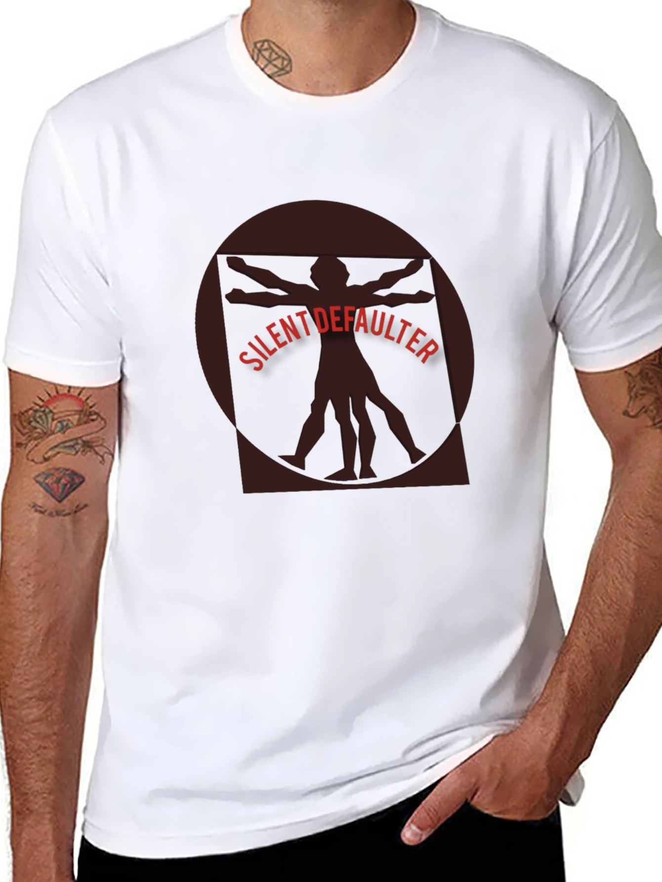 Silent Defaulter Graphic Tee - Unique Statement Shirt