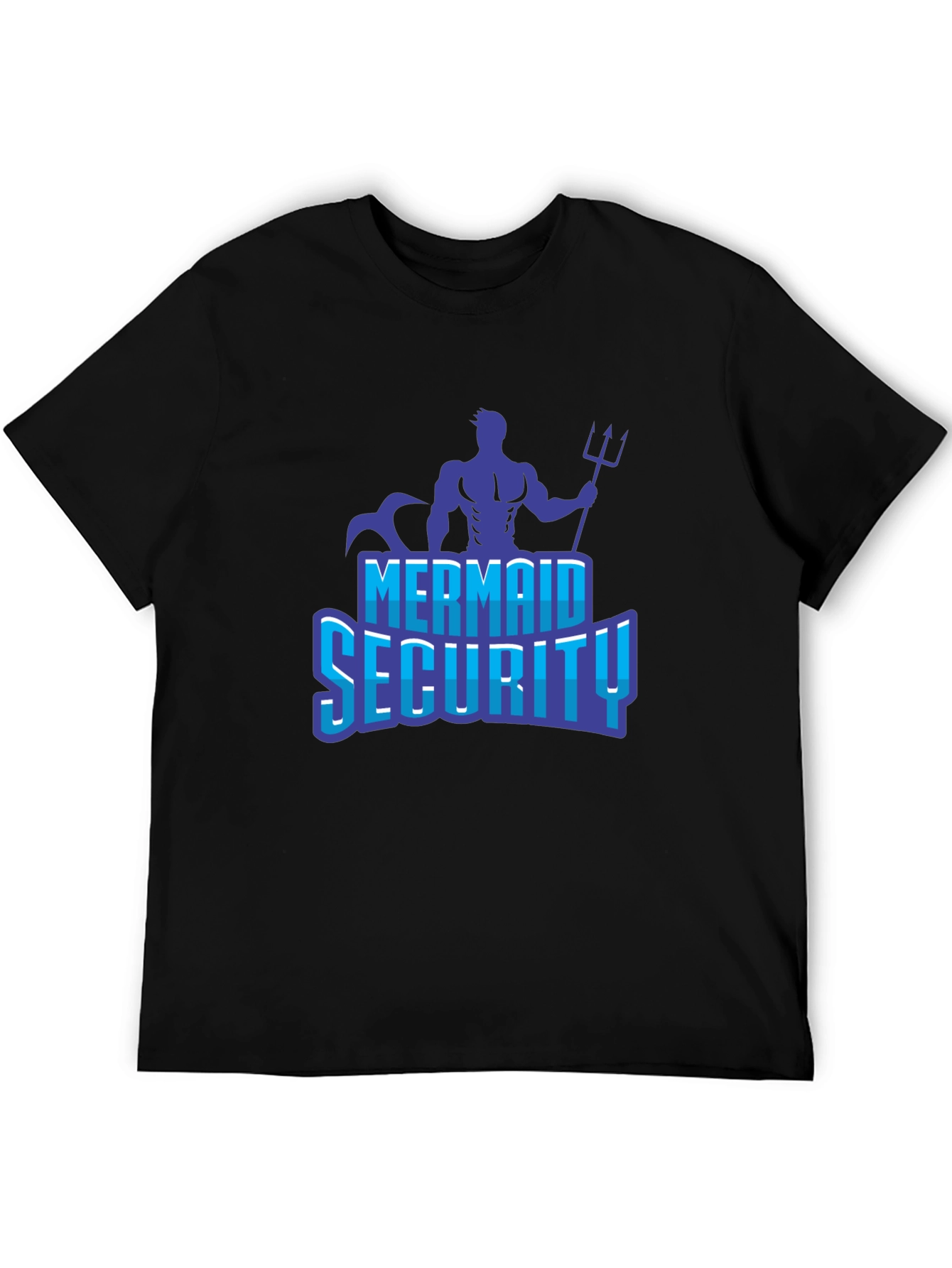 Mermaid Security Graphic Tee - Black