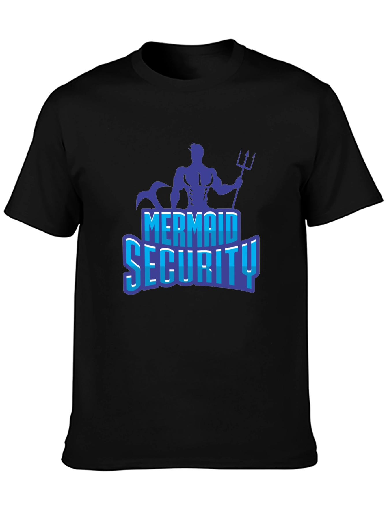 Mermaid Security Graphic Tee - Black