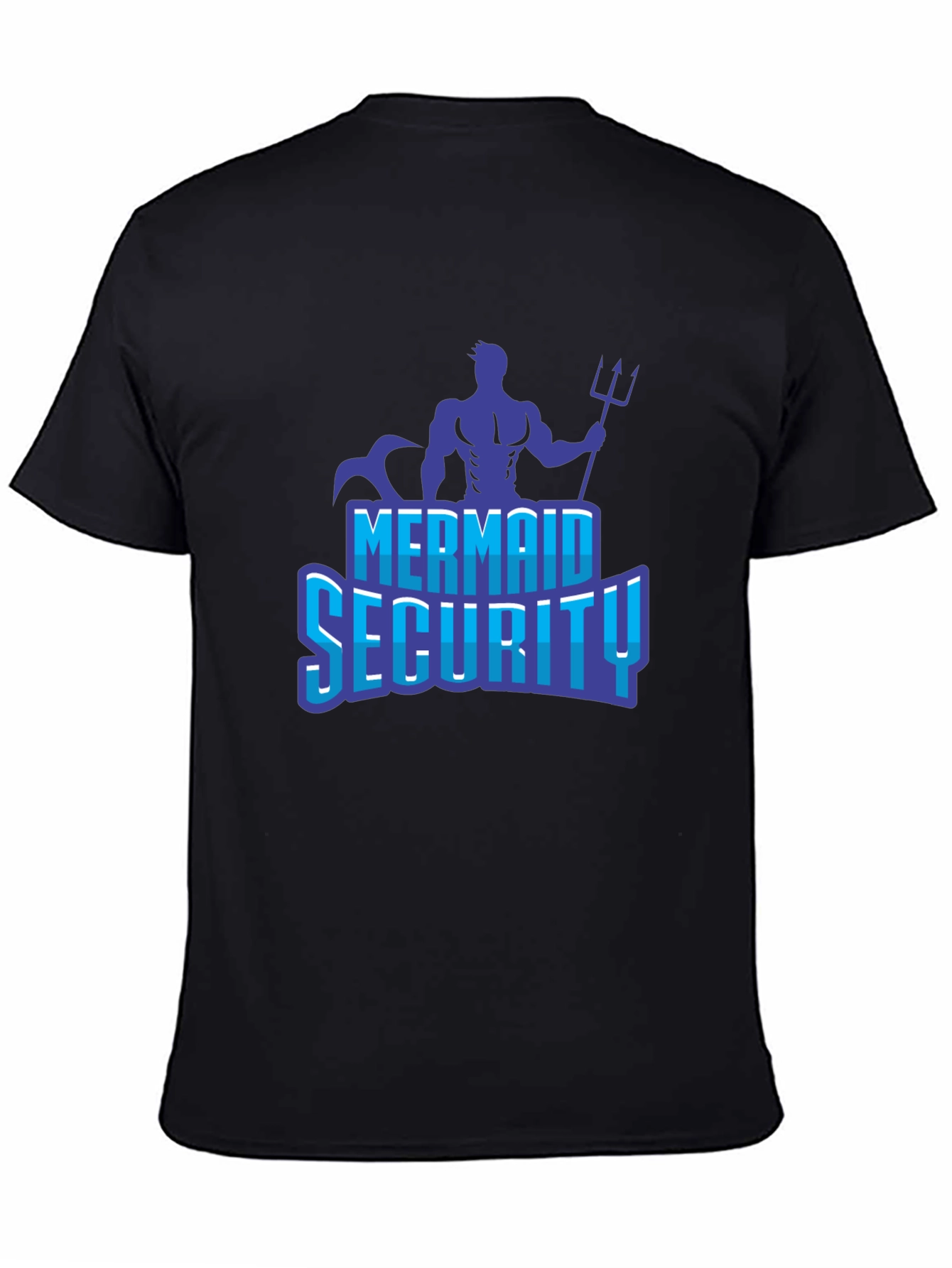 Mermaid Security Graphic Tee - Black