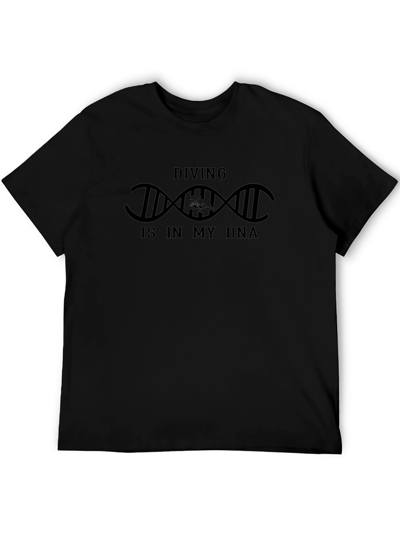 Diving DNA T-Shirt - Black Cotton Tee
