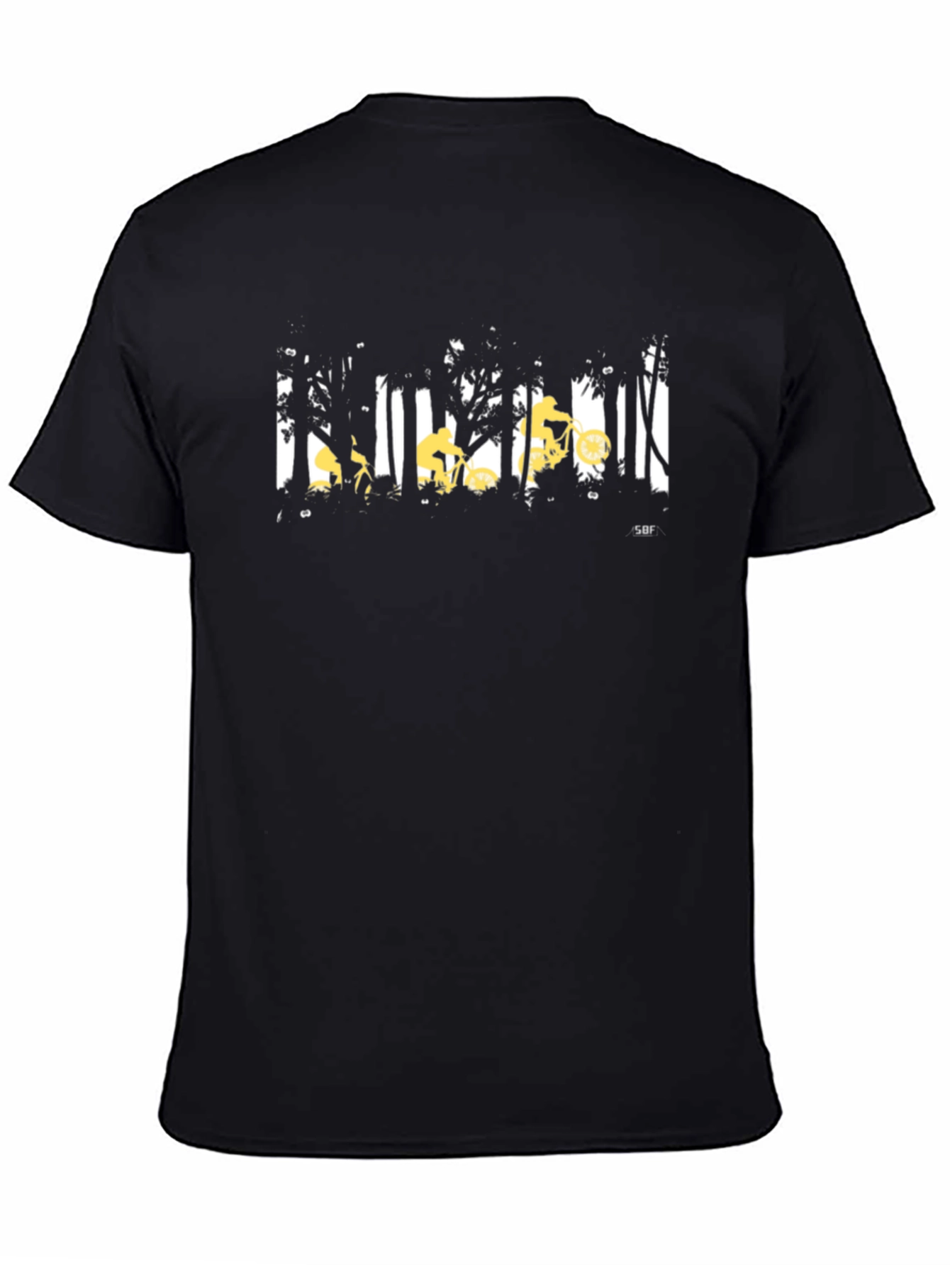 Mountain Biker Forest Graphic Tee