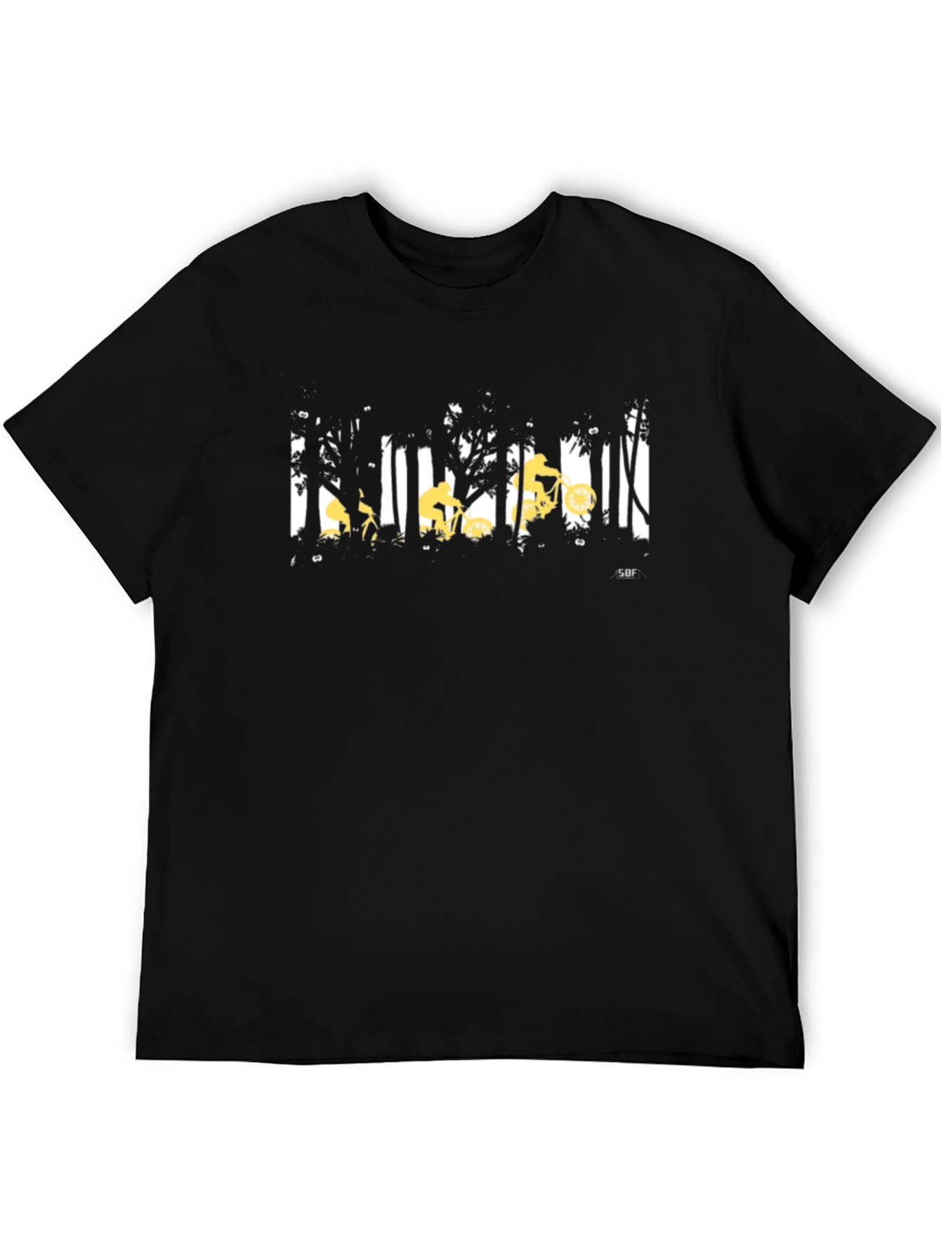 Mountain Biker Forest Graphic Tee