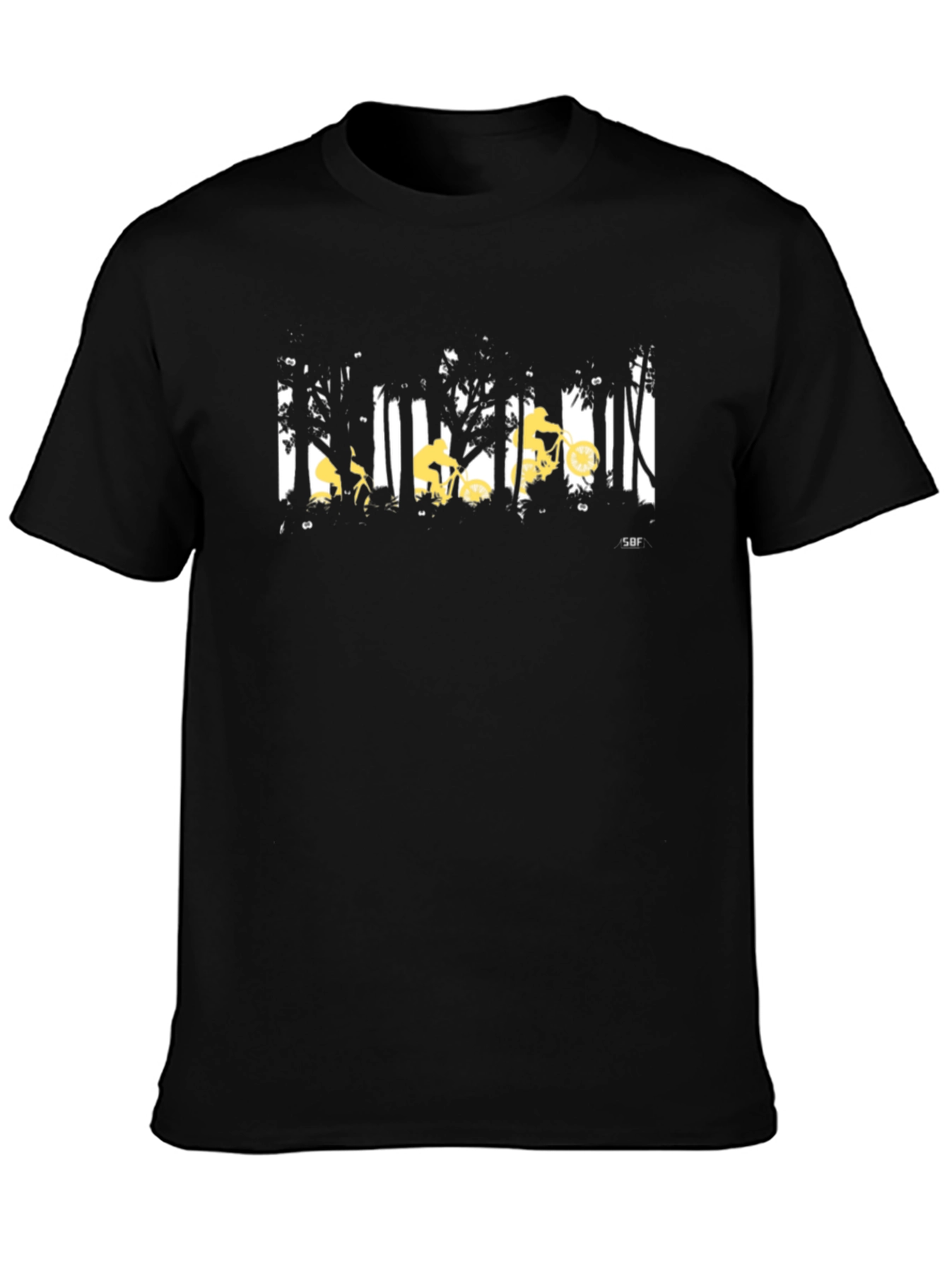 Mountain Biker Forest Graphic Tee